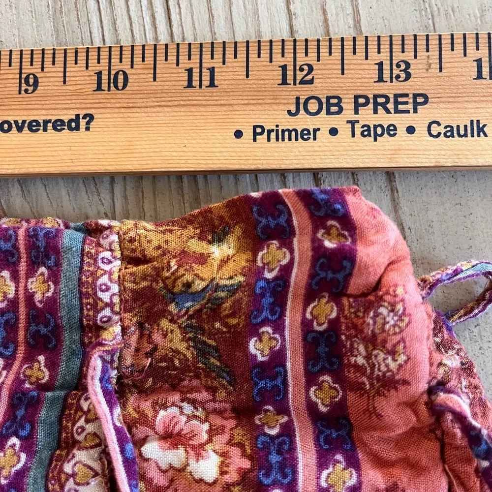 Earthbound Floral Bohemian Maxi Skirt - Multicolor hippie boho size small